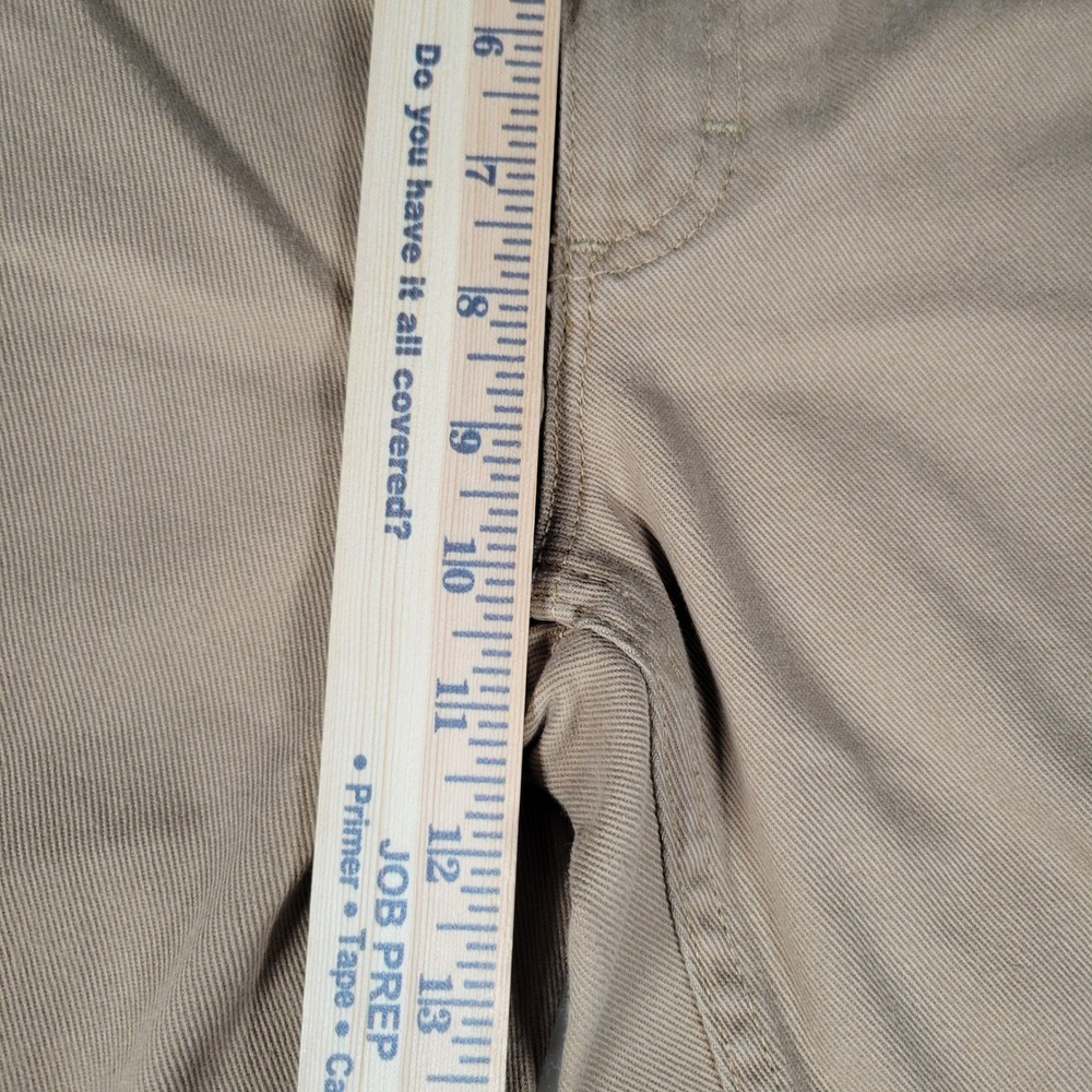 LL Bean Classic Fit Pants Mens 30x29 Khaki Tan 100% Cotton Straight Leg Twill - Picture 4 of 14